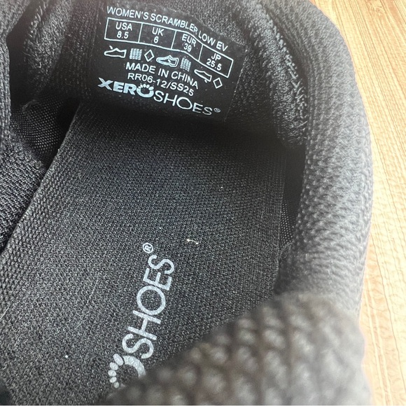 Xero Shoes Womens 8.5 Scrambler Low EV Trail Running Shoes Barefoot Black - Picture 7 of 8